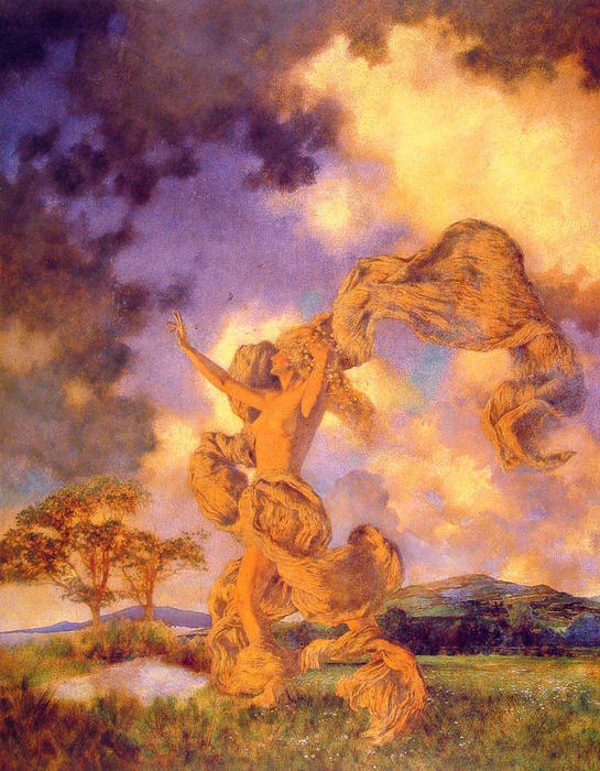 Order Art Reproductions The Storm by Maxfield Parrish (Inspired By) (1870-1966, United States) | ArtsDot.com