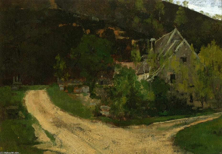 Buy Museum Art Reproductions French Village by Theodore Robinson (1852-1896, United States) | ArtsDot.com