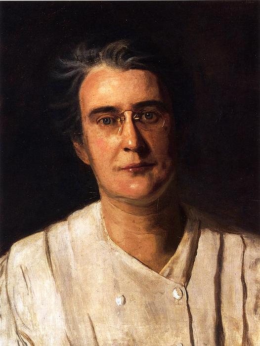 Order Oil Painting Replica Portrait of Lucy Langdon Williams Wilson, 1908 by Thomas Eakins (1844-1916, United States) | ArtsDot.com