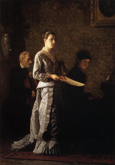 Order Art Reproductions Singing a Pathetic Song, 1881 by Thomas Eakins (1844-1916, United States) | ArtsDot.com