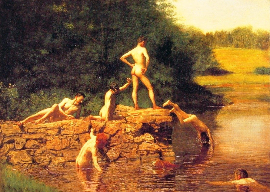 Buy Museum Art Reproductions The Swimming Hole by Thomas Eakins (1844-1916, United States) | ArtsDot.com