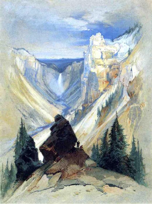 Order Oil Painting Replica The Grand Canyon of the Yellowstone by Thomas Moran (1837-1926, United Kingdom) | ArtsDot.com