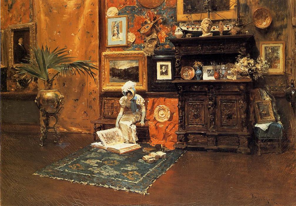 Order Oil Painting Replica In the Studio 1 by William Merritt Chase (1849-1916, United States) | ArtsDot.com