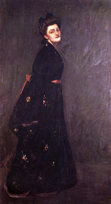 Order Oil Painting Replica The Black Kimono, 1903 by William Merritt Chase (1849-1916, United States) | ArtsDot.com