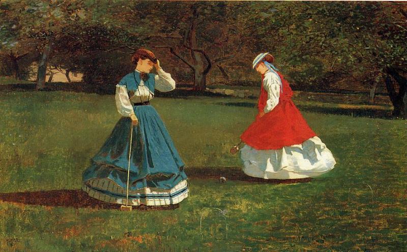 Acheter Reproductions D'art De Musée Un jeu de croquet, 1866 de Winslow Homer (1836-1910, United States) | ArtsDot.com
