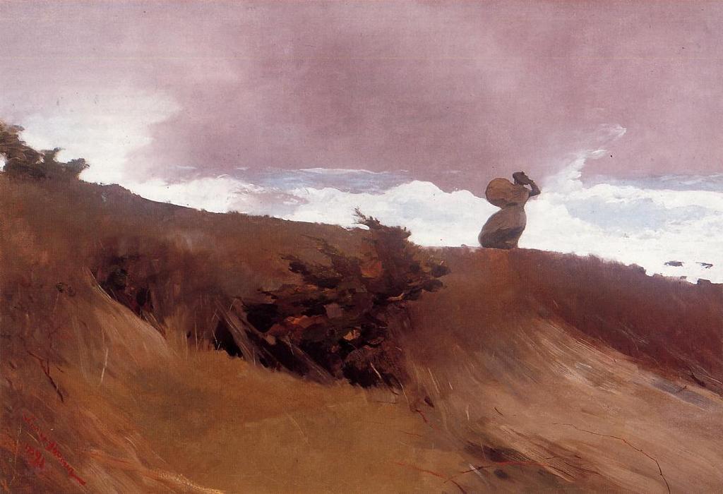 Order Oil Painting Replica The West Wind, 1891 by Winslow Homer (1836-1910, United States) | ArtsDot.com