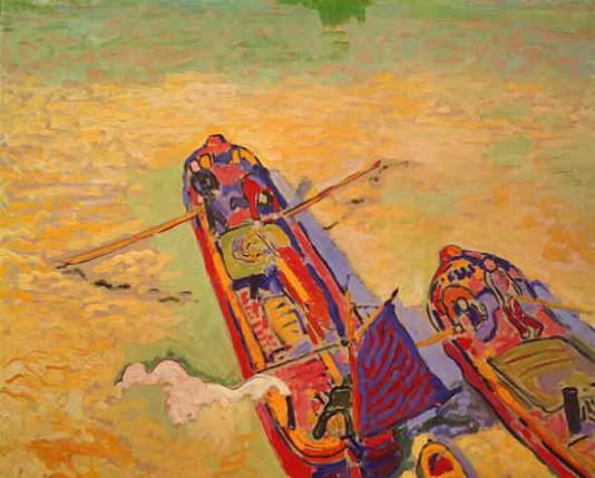 Buy Museum Art Reproductions Barge on the Seine by André Derain (Inspired By) (1880-1954, France) | ArtsDot.com