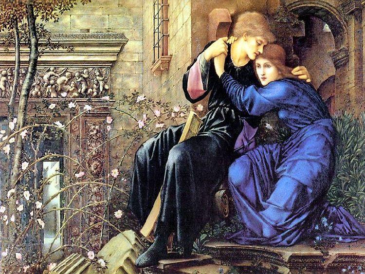 Order Paintings Reproductions Love Among the Ruins by Edward Coley Burne-Jones (1833-1898, United Kingdom) | ArtsDot.com