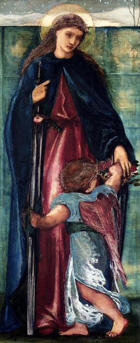 Order Paintings Reproductions Saint Dorothy by Edward Coley Burne-Jones (1833-1898, United Kingdom) | ArtsDot.com