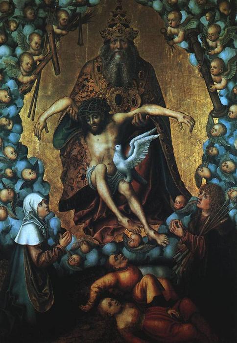 Order Paintings Reproductions The Trinity by Lucas Cranach The Elder (1472-1553, Germany) | ArtsDot.com