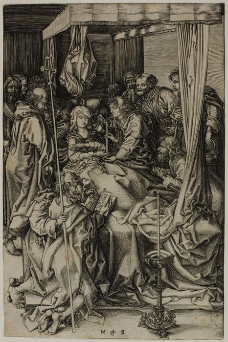 Order Oil Painting Replica The Death of the virgin by Martin Schongauer (1450-1491, Germany) | ArtsDot.com