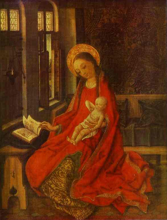 Order Oil Painting Replica The Virgin with Infant by Martin Schongauer (1450-1491, Germany) | ArtsDot.com
