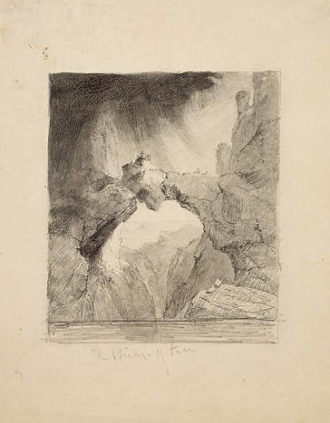 Buy Museum Art Reproductions Bridge of Fear by Thomas Cole (1801-1848, United Kingdom) | ArtsDot.com