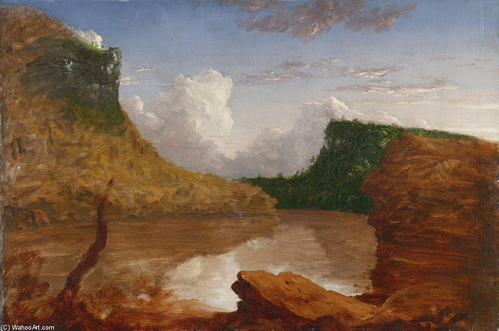 Order Oil Painting Replica Lake Mohonk by Thomas Cole (1801-1848, United Kingdom) | ArtsDot.com
