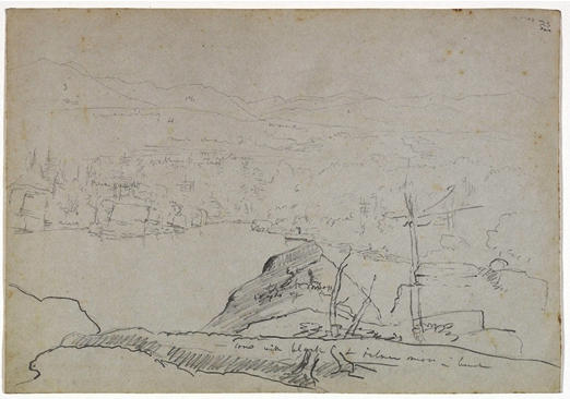 Buy Museum Art Reproductions Lake, Rock and Mountains by Thomas Cole (1801-1848, United Kingdom) | ArtsDot.com