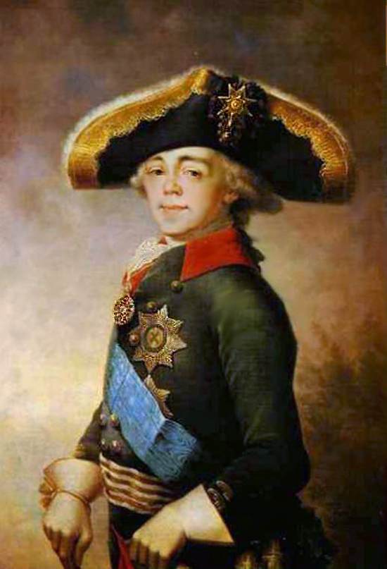 Order Paintings Reproductions Portrait of Paul I, Emperor of Russia by Vladimir Lukich Borovikovsky (1757-1825) | ArtsDot.com