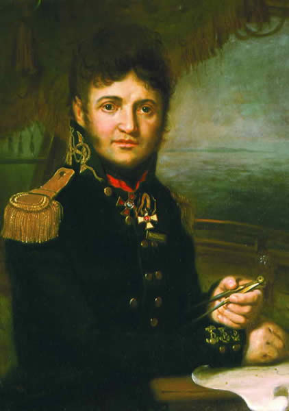 Order Art Reproductions Portrait of Yuriy Lisyansky by Vladimir Lukich Borovikovsky (1757-1825) | ArtsDot.com
