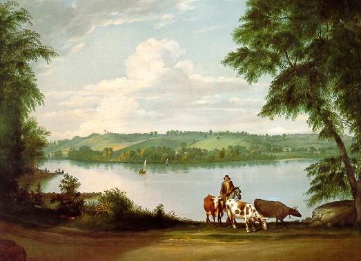 Order Art Reproductions View Near Springfield Massachusetts by Alvan Fisher (1792-1863, United States) | ArtsDot.com
