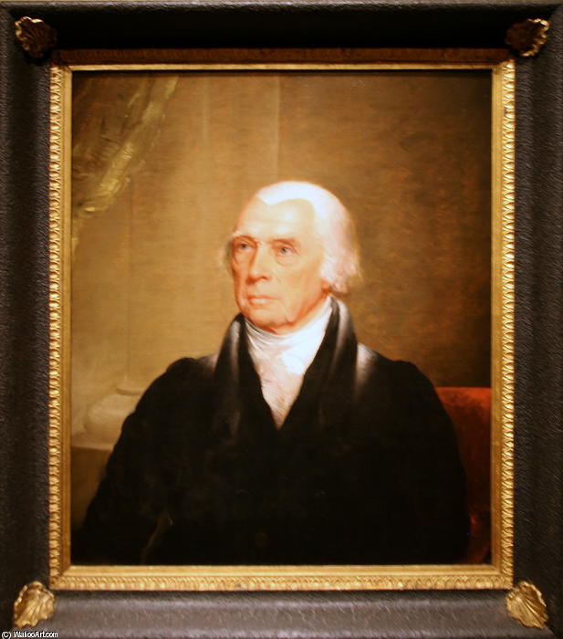 Order Paintings Reproductions James Madison by Chester Harding (1792-1866, United States) | ArtsDot.com