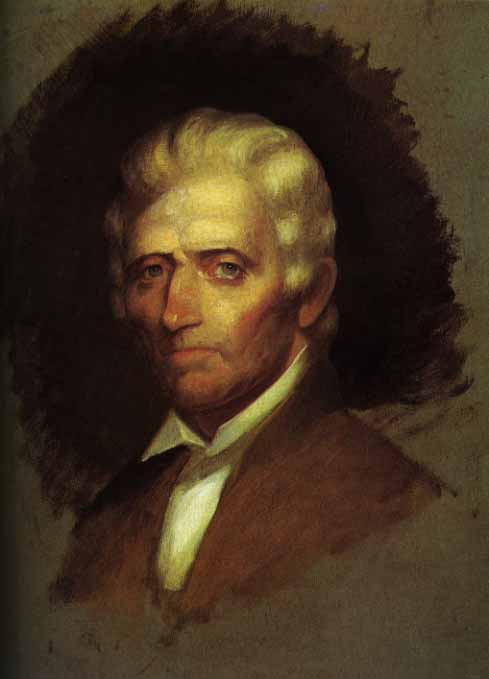 Order Oil Painting Replica Unfinished portrait of Daniel Boone by Chester Harding (1792-1866, United States) | ArtsDot.com