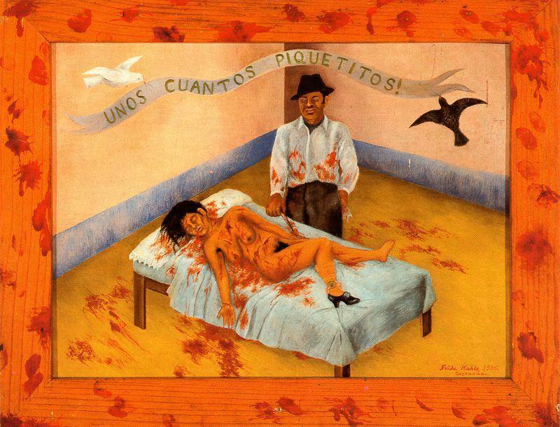 Order Oil Painting Replica Unos cuantos piquetitos by Frida Kahlo (Inspired By) (1907-1954, Mexico) | ArtsDot.com