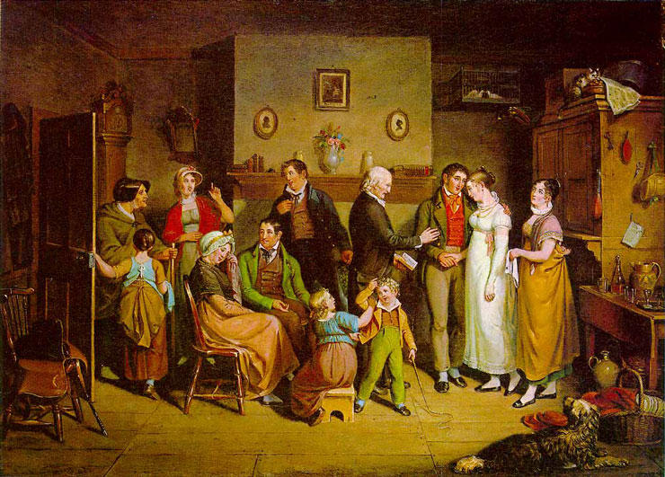 Order Oil Painting Replica The Country Wedding by John Lewis Krimmel (1786-1821, Germany) | ArtsDot.com