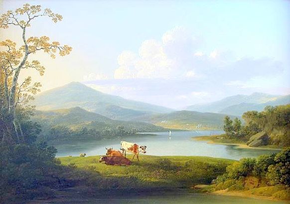 Buy Museum Art Reproductions Seven Hills – An American Landscape by Joshua Shaw (1776-1860, United Kingdom) | ArtsDot.com