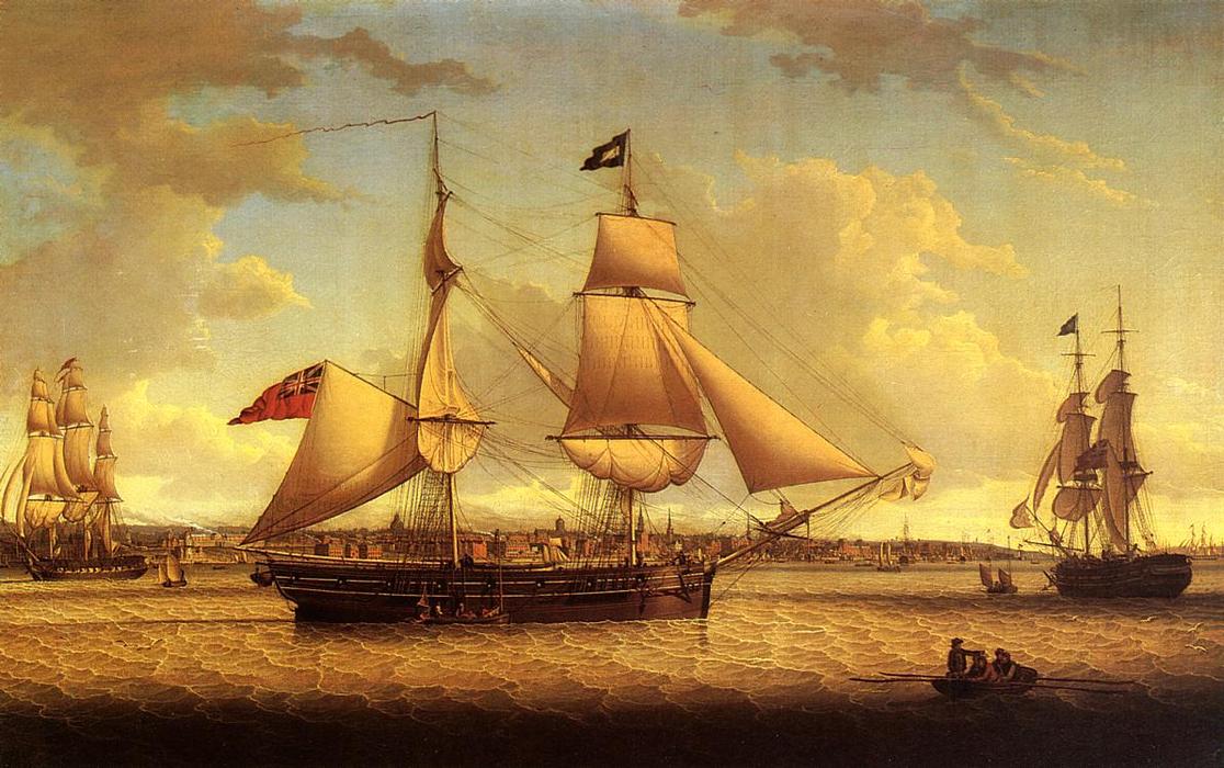 Order Artwork Replica Ship off Liverpool, 1811 by Robert Salmon | ArtsDot.com