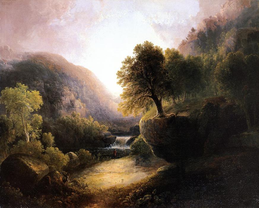 Buy Museum Art Reproductions River Landscape 1 by Thomas Doughty (1793-1856, United States) | ArtsDot.com