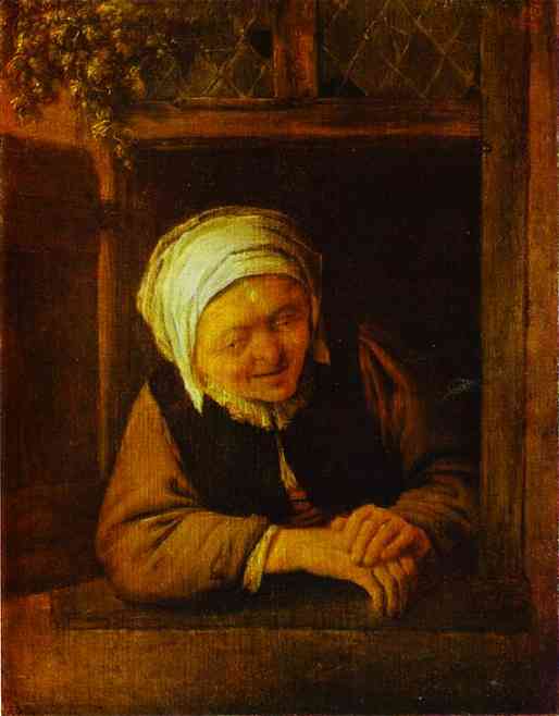 Buy Museum Art Reproductions An Old Woman By Window by Adriaen Van Ostade (1610-1685, Netherlands) | ArtsDot.com