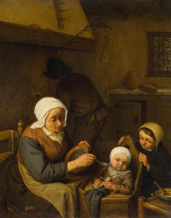 Order Art Reproductions Peasant Family by Adriaen Van Ostade (1610-1685, Netherlands) | ArtsDot.com
