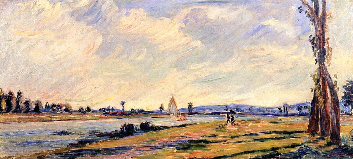 Buy Museum Art Reproductions The Banks of the River 1 by Jean Baptiste Armand Guillaumin (1841-1927, France) | ArtsDot.com
