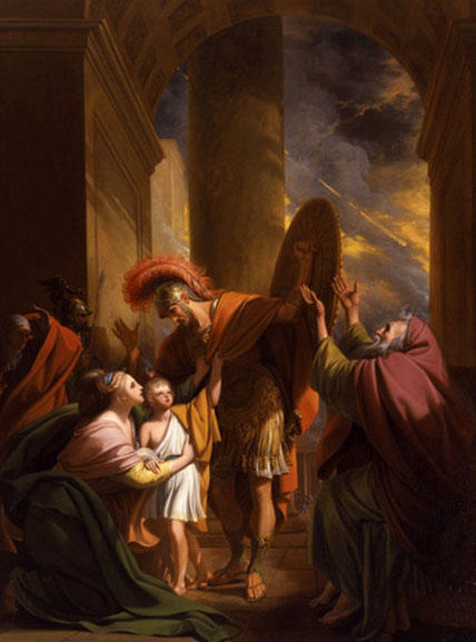 Order Paintings Reproductions Aeneas and Creusa by Benjamin West (1738-1820, United States) | ArtsDot.com