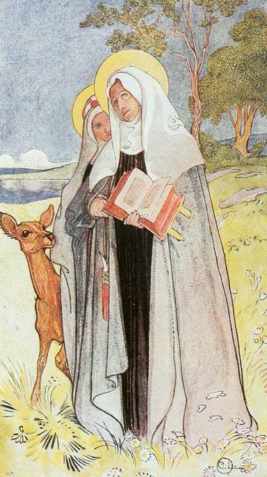 Order Paintings Reproductions Birgitta, The Saint by Carl Larsson (1853-1919, Sweden) | ArtsDot.com