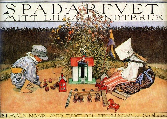 Order Paintings Reproductions My Little Farm by Carl Larsson (1853-1919, Sweden) | ArtsDot.com