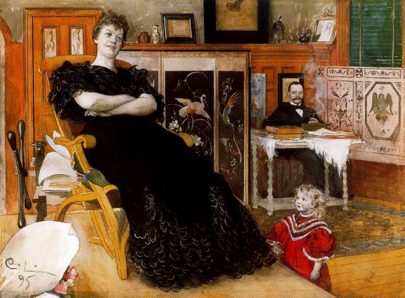 Buy Museum Art Reproductions Portrait of Anna Petersson-Norrie by Carl Larsson (1853-1919, Sweden) | ArtsDot.com