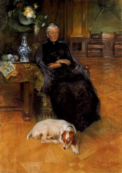 Order Paintings Reproductions Portrait of Göthilda Fürstenderg by Carl Larsson (1853-1919, Sweden) | ArtsDot.com