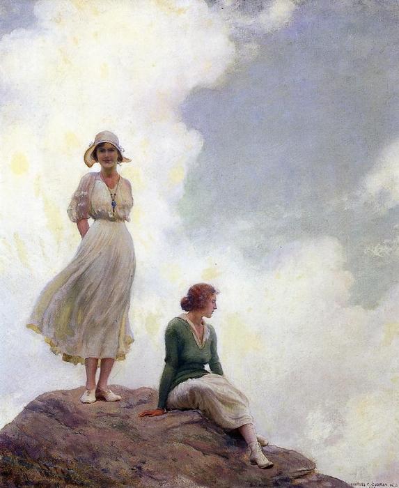 Order Oil Painting Replica The Boulder by Charles Courtney Curran (1861-1942, United States) | ArtsDot.com