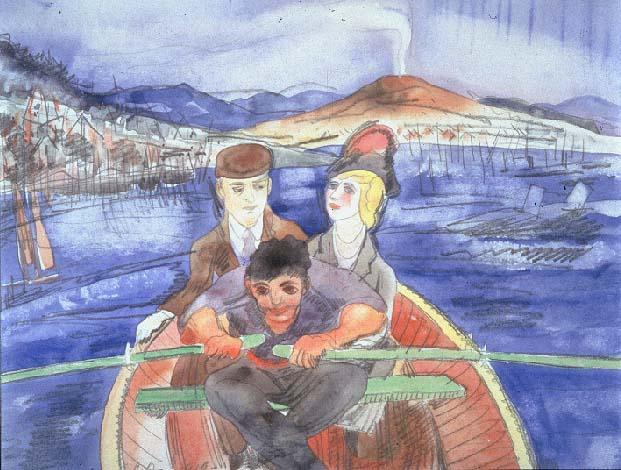 Order Art Reproductions The Boat Ride from Sorrento by Charles Demuth (1883-1935, United States) | ArtsDot.com