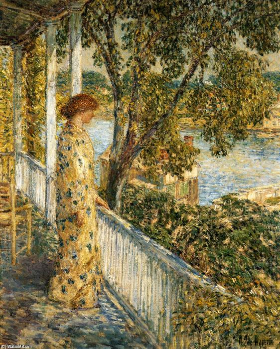 Order Artwork Replica Listening to the Orchard Oriole, 1902 by Frederick Childe Hassam (1859-1935, United States) | ArtsDot.com