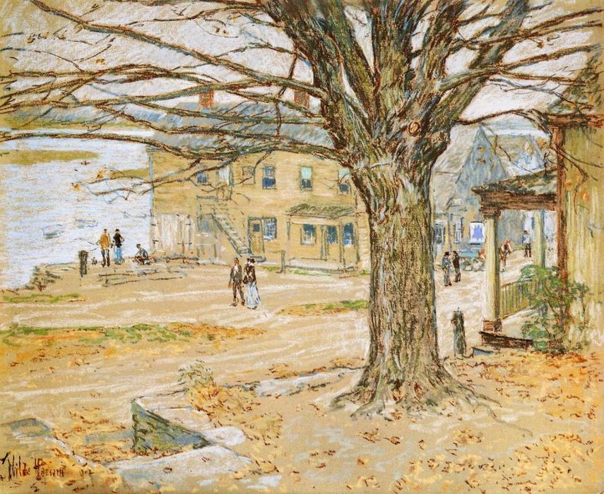Order Oil Painting Replica November, Cos Cob by Frederick Childe Hassam (1859-1935, United States) | ArtsDot.com