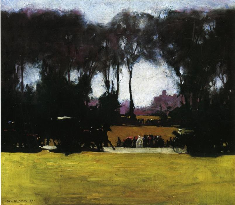 Order Art Reproductions Central Park, 1905 by George Wesley Bellows (1882-1925, United States) | ArtsDot.com
