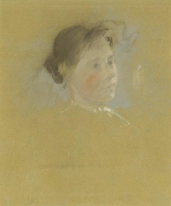 Order Oil Painting Replica Study of a Head, 1895 by John Henry Twachtman (1853-1902, United States) | ArtsDot.com