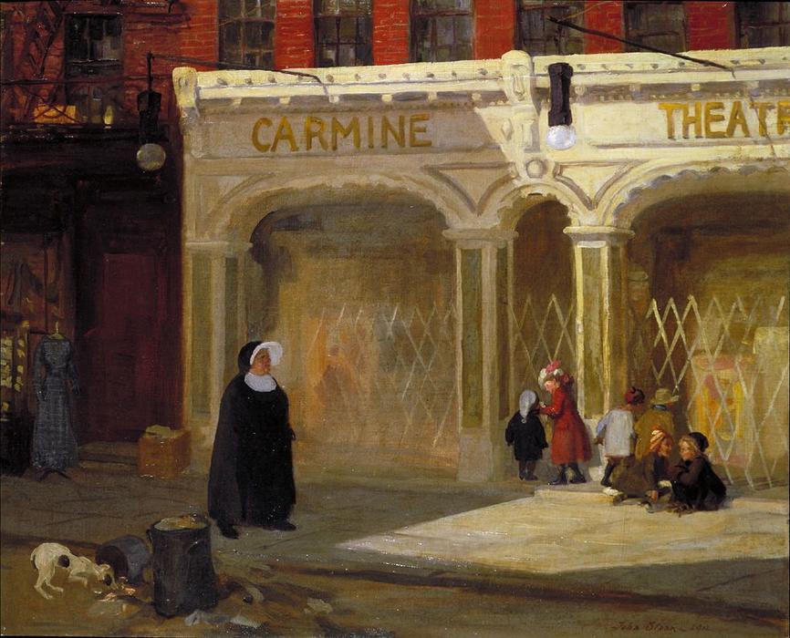 Buy Museum Art Reproductions Carmine Theater by John Sloan (1871-1951, United States) | ArtsDot.com