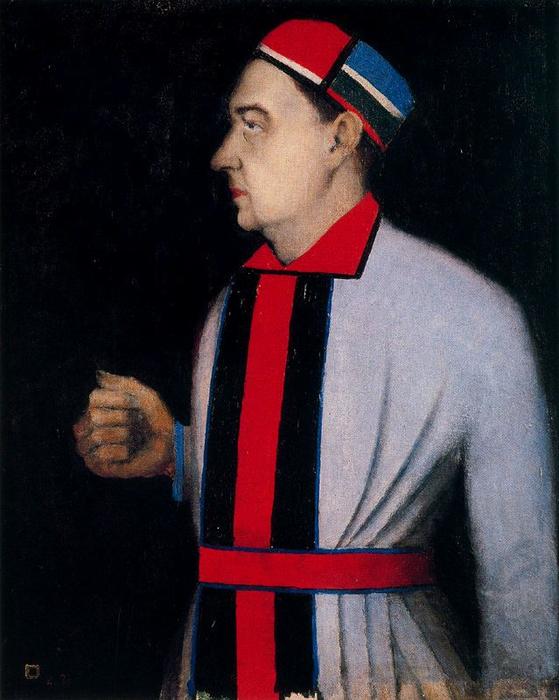 Order Art Reproductions Male Portrait by Kazimir Severinovich Malevich (1878-1935, Ukraine) | ArtsDot.com