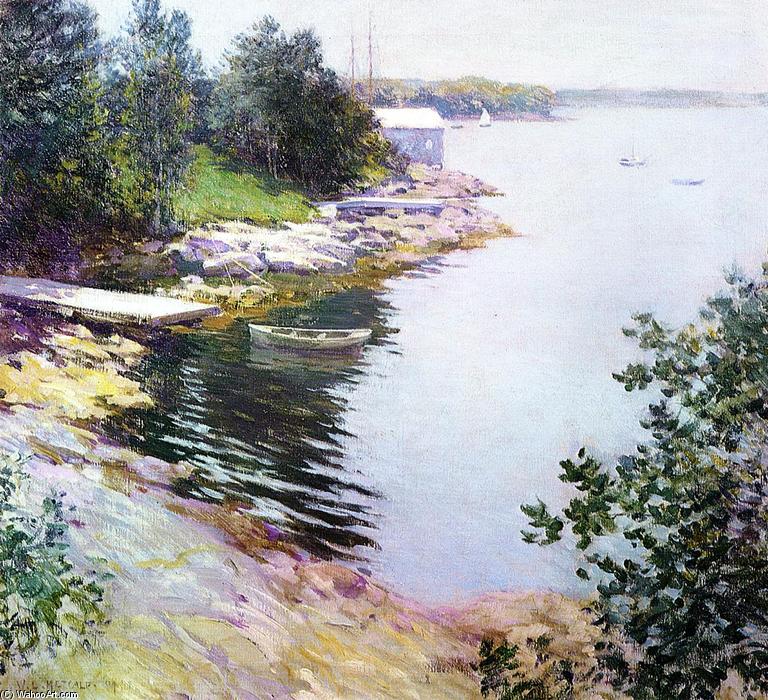 Order Oil Painting Replica The Landing Place, 1904 by Willard Leroy Metcalf (1858-1925, United States) | ArtsDot.com