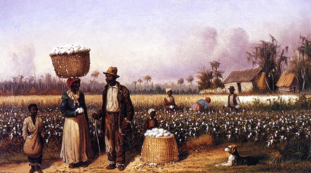 Buy Museum Art Reproductions Negro Workers in Cotton Field with Dog by William Aiken Walker (1839-1921, United States) | ArtsDot.com