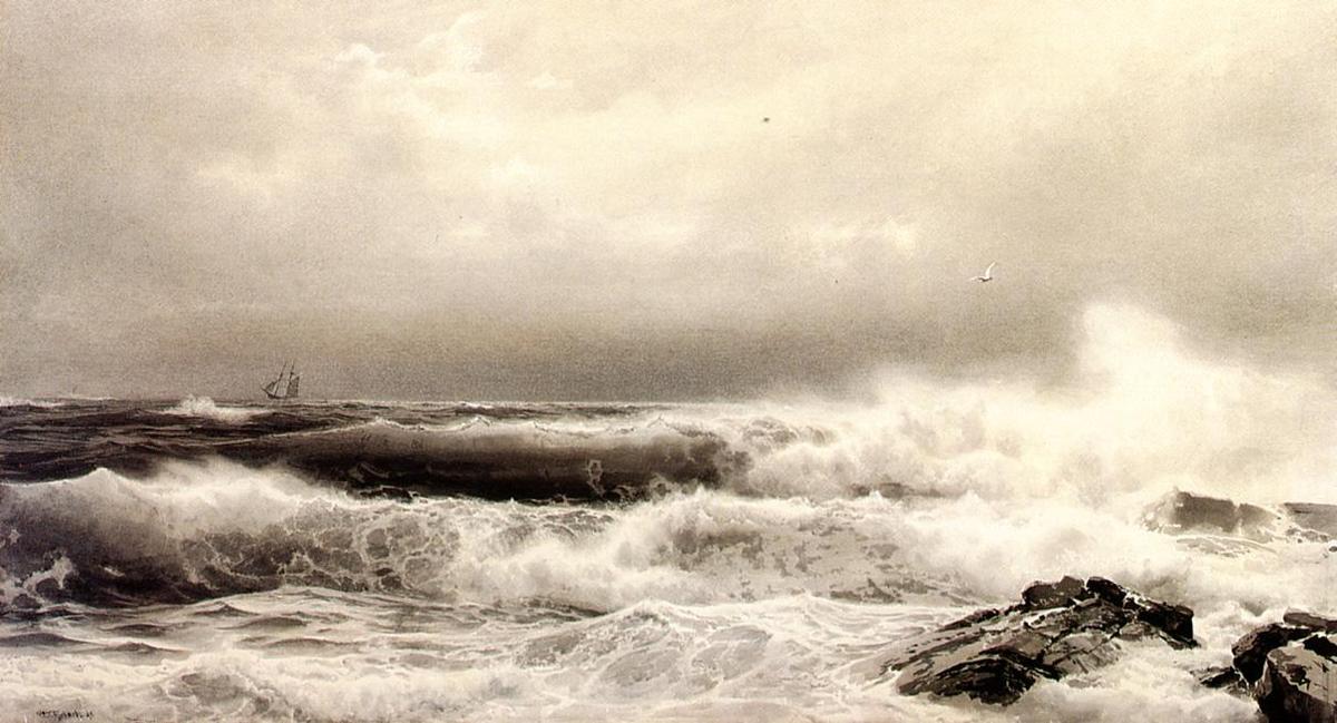 Order Art Reproductions A Storm by William Trost Richards (1833-1905, United States) | ArtsDot.com