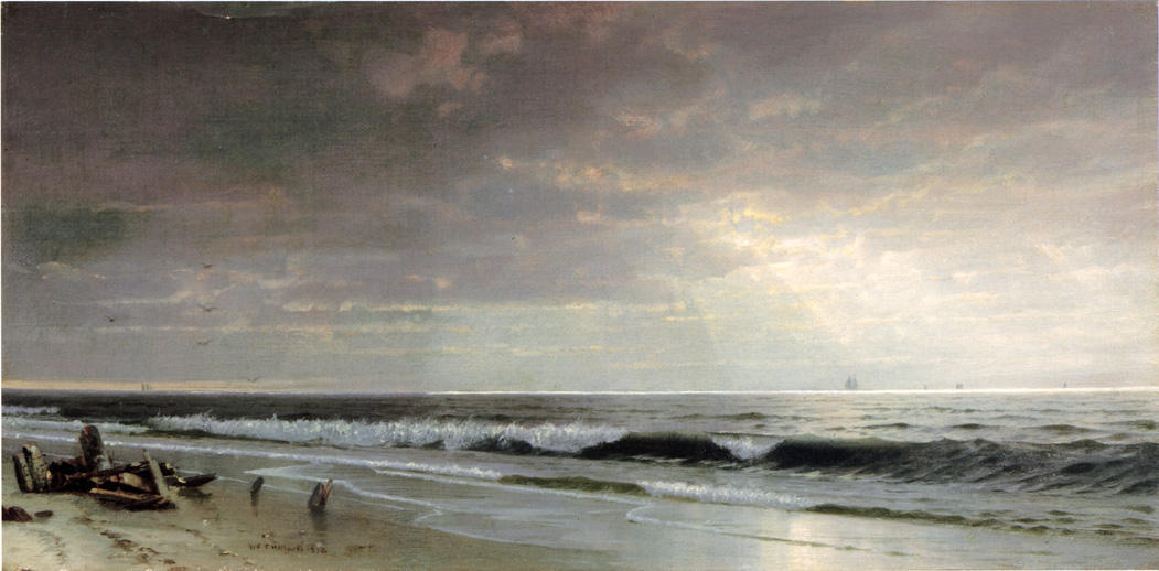 Order Oil Painting Replica Along the Atlantic by William Trost Richards (1833-1905, United States) | ArtsDot.com