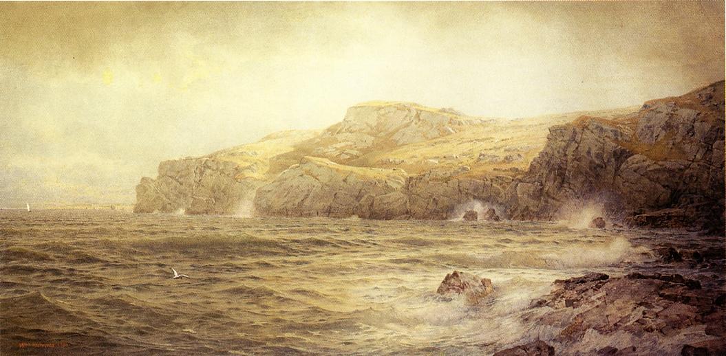 Order Artwork Replica Conanicut Island from Gray Cliff, Newport by William Trost Richards (1833-1905, United States) | ArtsDot.com